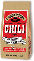 History Carroll Shelby S Original Texas Brand Chili Kits